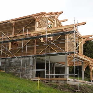 levage de la structure poteau-poutre en 3 jours