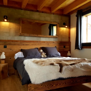 chambre chalet bois font romeu