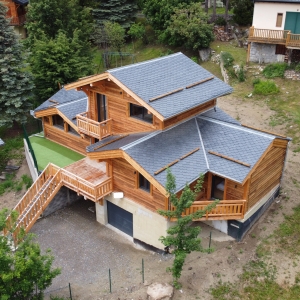 construction neuve d'un chalet sur font romeu