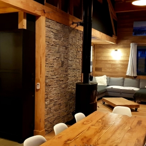 salon chalet bois font romeu