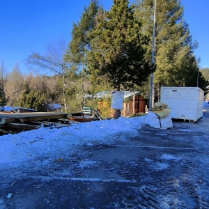 démolition du chalet sur Bolquere